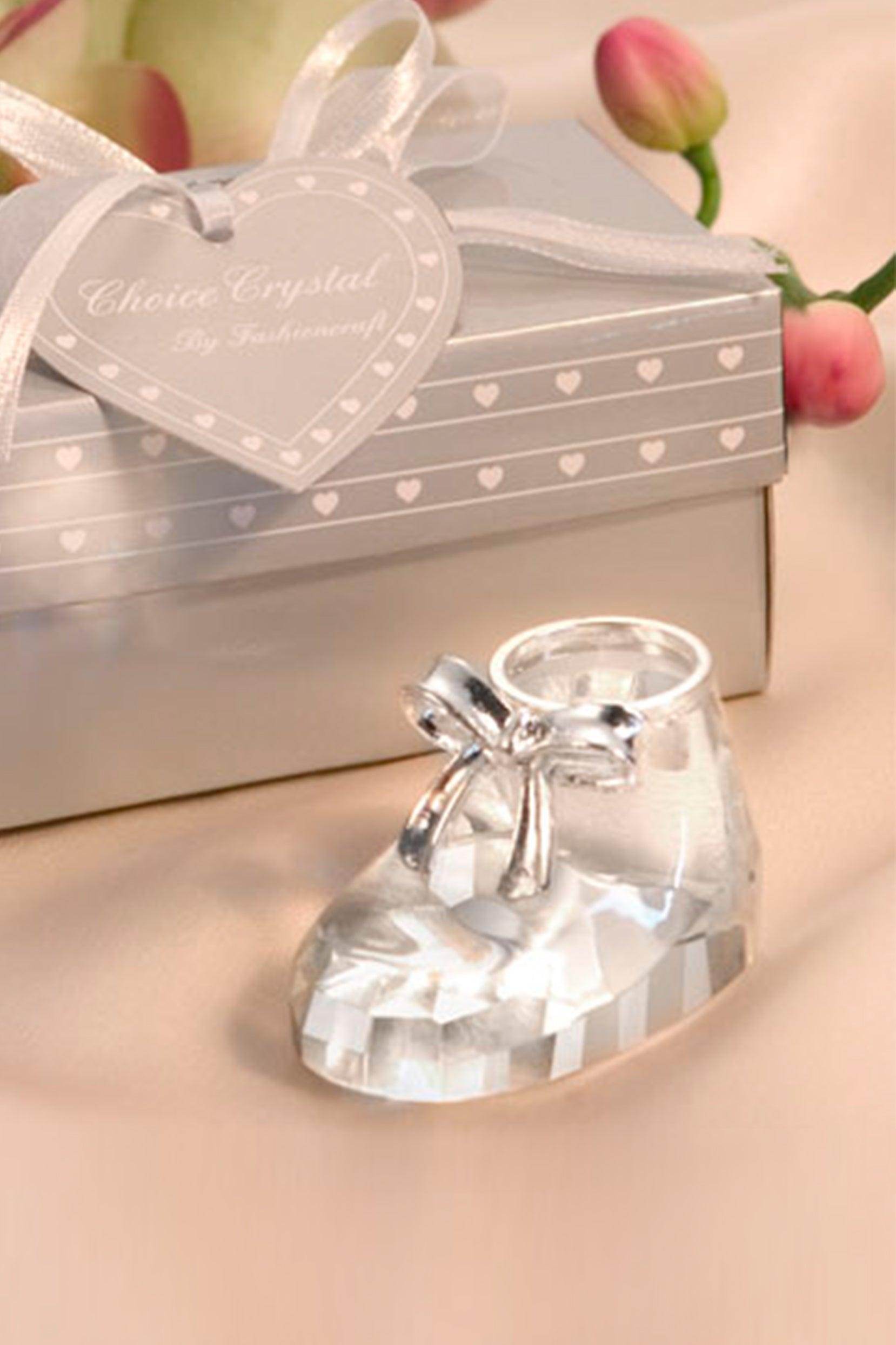 Crystal Baby Bootie Wedding Favors Baby Shower Gifts CGF0153 (Set of 6 pcs) - COCOMELODY